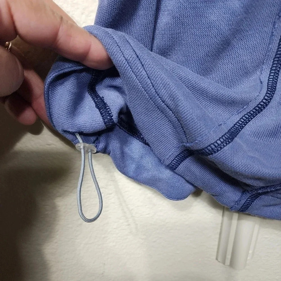 Free People Movement Half Zip Blue Vest - Size Medium Oversized - Picture 6 of 8